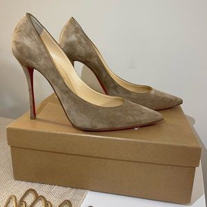 Christian Louboutin Décoltish 100mm Veau Velours Suede